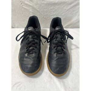 Nike Tiempo X Indoor Soccer Shoes Black/Gold Boys Size 6 Y 897735-002